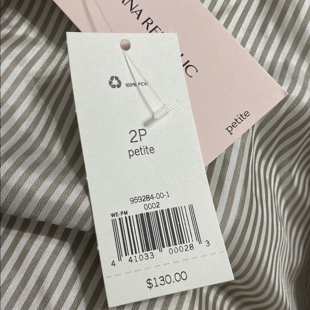 NWT BANANA REPUBLIC COTTON/ LINNEN/ polyester blazer - Picture 6 of 7